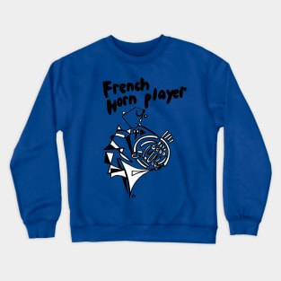 French Horn Player (Male) by Pollux Crewneck Sweatshirt